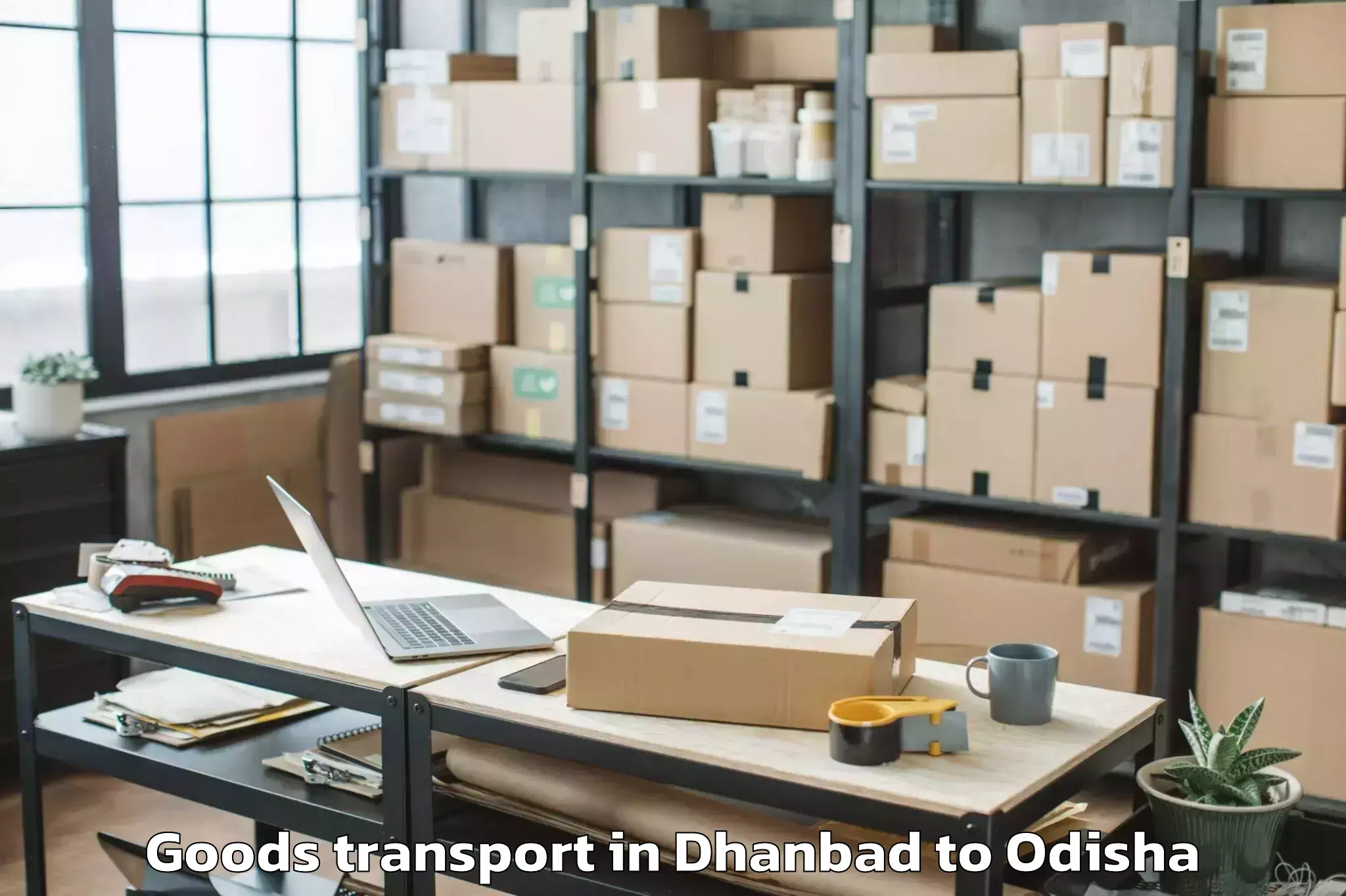 Discover Dhanbad to Umarkote Goods Transport